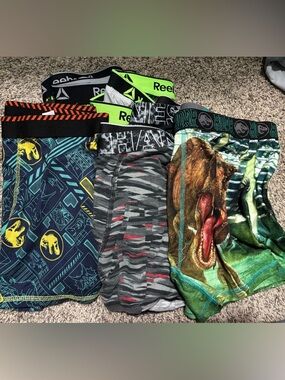 Youth boxer briefs - 29 pairs total: 10/12, 12/14 - Jurassic World,Wonder Nation